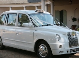 Modern White London Taxi hire